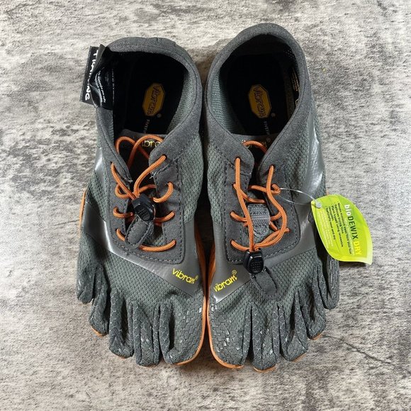 VIBRAM WOMEN'S GRAY KSO EVO FIVEFINGERS RUNNING SHOES SIZE 7-7.5 EU 37 - Picture 7 of 8